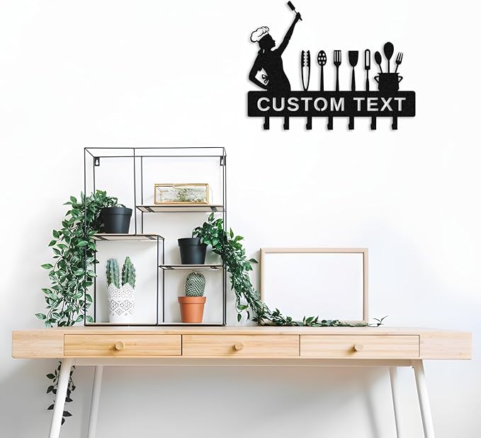 Custom Key Holder for Wall with Name,Personalized Metal House Key Hanger,Wall Mounted Key Hooks,Home Decor,Mother's Day Gifts Style 3