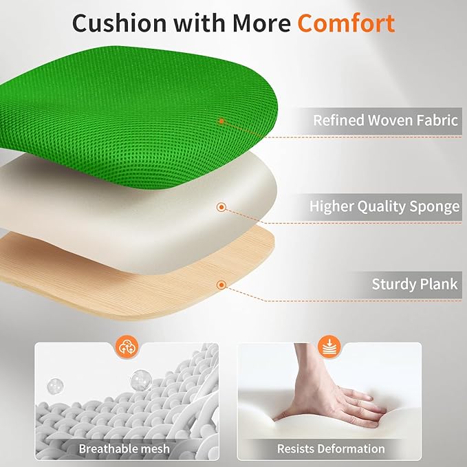 Ergonomic Office Chair Cheap Desk Chair Mesh Executive Computer Chair Lumbar Support for Women&Men, Green