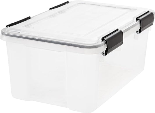 IRIS USA 19 Quart WeatherPro Storage Box, Clear