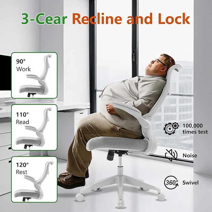 TT Airflex V2 Mesh Ergonomic Super Soft Wide Cushion Office Computer Desk Chair Adjustable Arms (Ashy Grey)