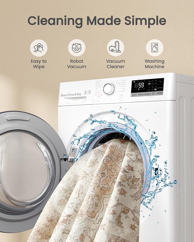 Amada 2x6 Washable Runner Rugs, Non-Slip Kitchen Runner Rug with Low Profile, Durable Bound Edge, Soft Long Vintage Rug for Living Room, Bedroom, Hallway