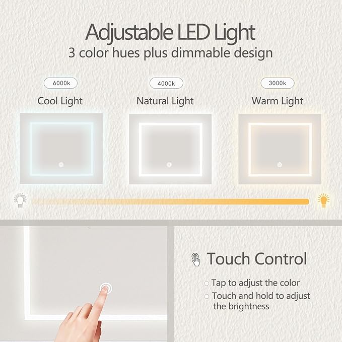 Vanity, Small Vanity Desk with Sliding Mirror, Dimmable LED Lights, 2 Drawers,Vanity Table Ideal for Bedroom (Black)