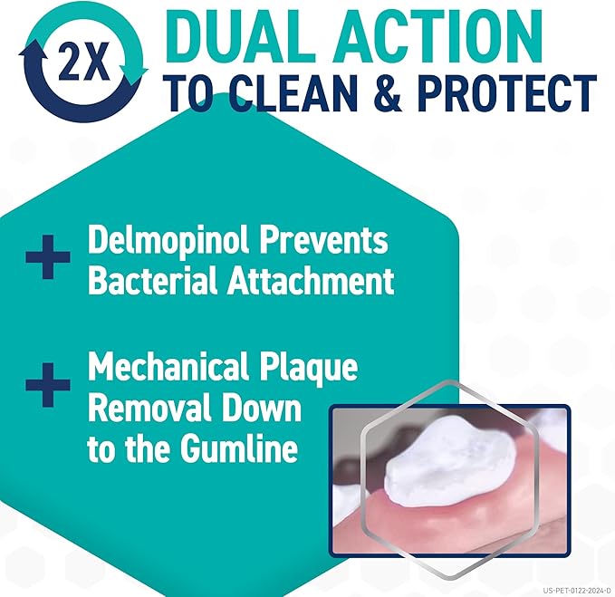 ORAVET Dental Chews for Dogs, Oral Care and Hygiene Chews (Small Dogs, 10-24 lbs.) Blue Pouch, 30 Count