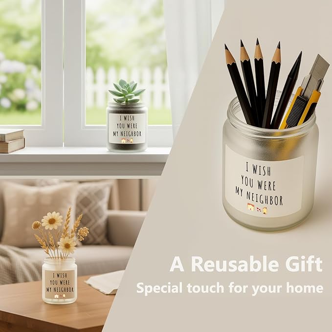 Gifts for Women, Birthday Gifts for Women, Unique Friendship House Warming Gift for Womens, Best Friend, Her, Sister, Bestie, Funny Lavender Scented Candles with Replaceable Stickers Gift Ideas