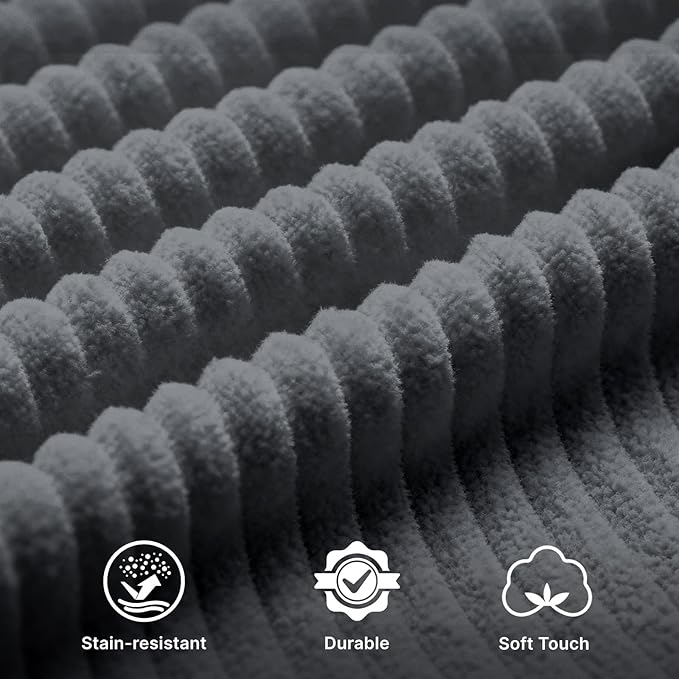 137” Modular Sectional Sofa Couch, 4-Seater U-Shape Sofa with Ottoman, Memory Foam Compressed Sofa, Free Combination Couch for Living Room,No Assembly Needed (Grey, 4 Seats+ 2 Ottoman)