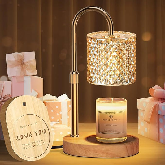 Candle Warmer Lamp with Timer & Dimmable – Elegant Wax Melter for Jar Candles, Auto-Off 2H/4H/8H Housewarming & Birthday Gift for Women/Mom, Home Decor Essentials