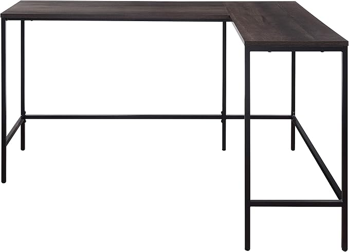 OSP Home Furnishings Contempo L-Shaped Desk, Ozark Ash