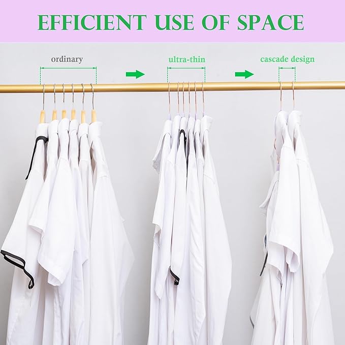 Light Purple Velvet Hangers 50 Pack, Premium Heart Hanger Non-Slip Felt Hangers, 360° Swivel Rose Gold Hooks, Space Saving Slim Hangars, Durable & Cute Clothes Hangers for Adult