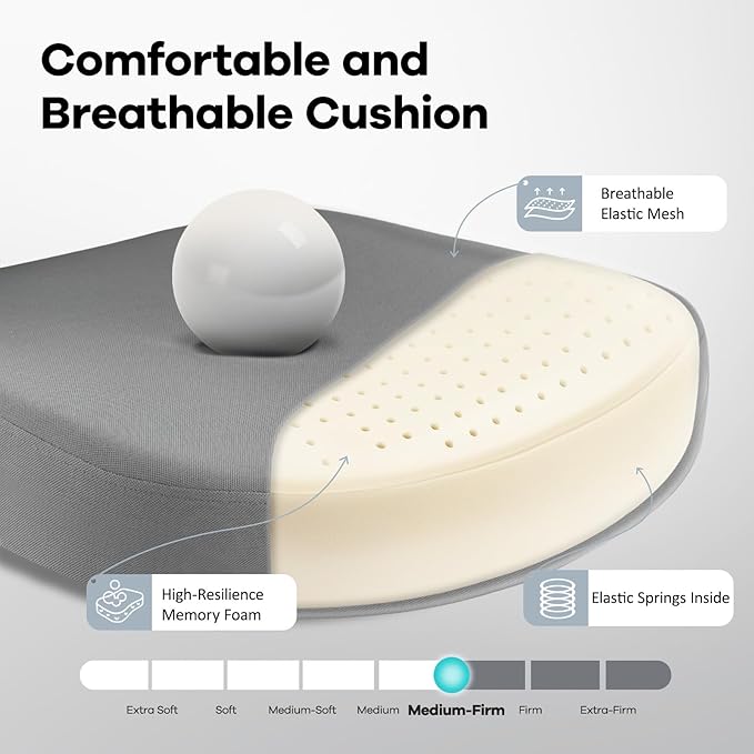 Office Chair,Ergonomic Mesh Desk Chair with Adjustable Lumbar Support,Computer Chair with Flip-up Armrests, Rolling Executive Chairs, Home Office Chair(Grey)