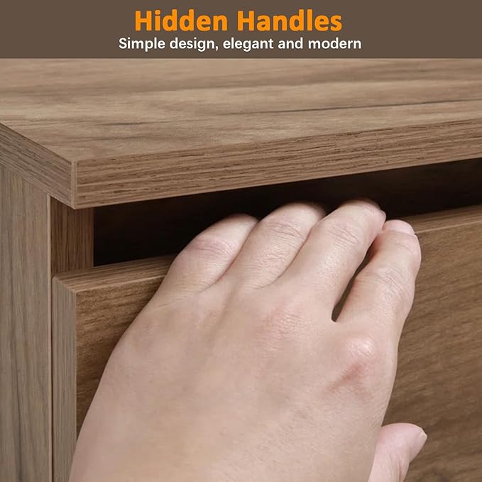 Console Table with Charging Station, 38” Narrow Side Foldable Sofa Table with Shelves, Side Table with Charging, Entryway Table with Anti-Tip Design,Rustic,Rustic Gray