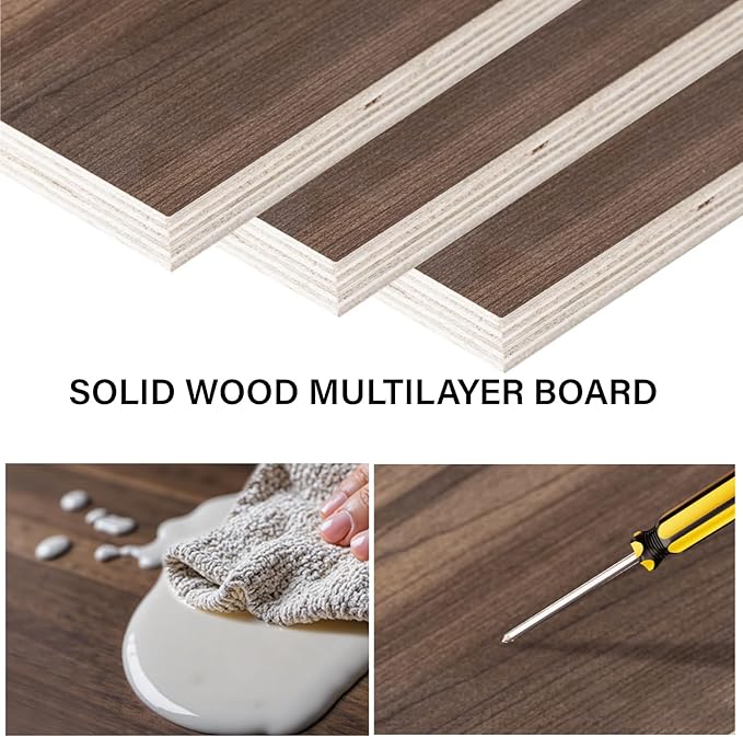 Pmnianhua Wood Console Table, 2-Tier Accent Storage Sofa Table, Wooden Farmhouse Entryway Organizer Shelf for Entrance, Hallway, Living Room, Bedroom(Walnut)