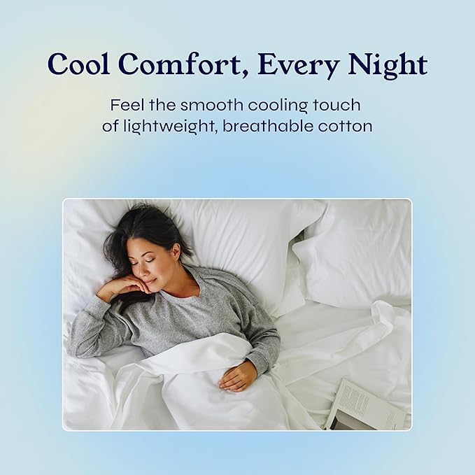 California Design Den Full Size Bed Sheets Set - Soft 400 Thread Count Sateen, Natural 100% Cotton Sheets Set with Deep Pockets, Breathable, Cooling and Durable Bedding - Beige (Golden Tone)