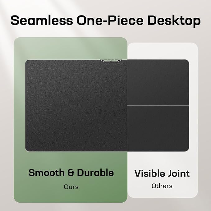 Marsail Electric Standing Desk with One-Piece Desktop,55 x 30 inch Height Adjustable Office Gaming Computer Desk with Deeper Tabletop,Home Office Stand up Desk with 4 Memory Presets, 2 Packages