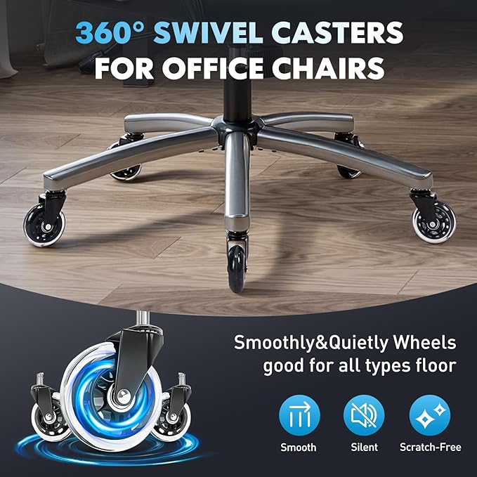 Ergonomic High-Back Executive Office Chairs, Heavy Duty Home Computer Chair with Lumbar Support, Flip-Up Arms, and PU Leather Upholstery, Black