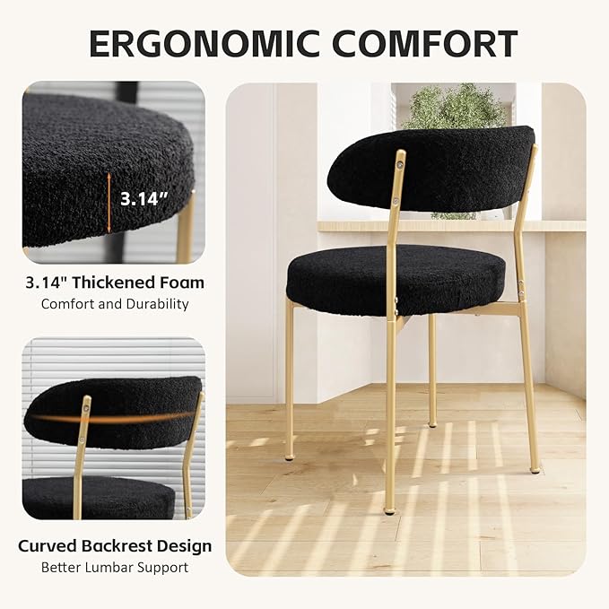 SoarFlash Kitchen Table and Chairs for 2, 24" Dining Table Set for 2 with Velvet Upholstered Chairs, 3 Piece Round Kitchen Table Set, Dining Room Table Set for Small Space, Apartment