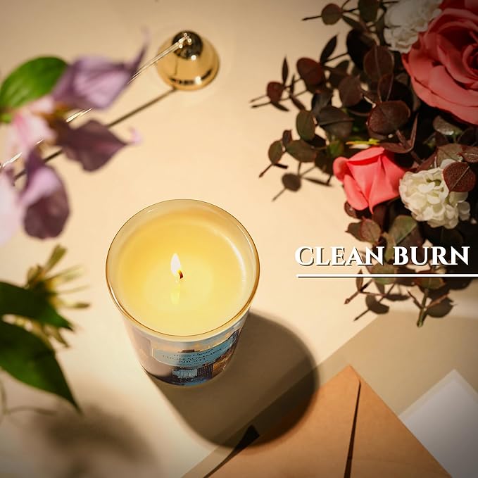 HomeLights High Summer Night Scented Candles | 6.7oz Soy Candles Industrial Chic Large Candle Jars | Ideal Candle Gifts for Events, Home Decor Stress, Relief & Relaxation