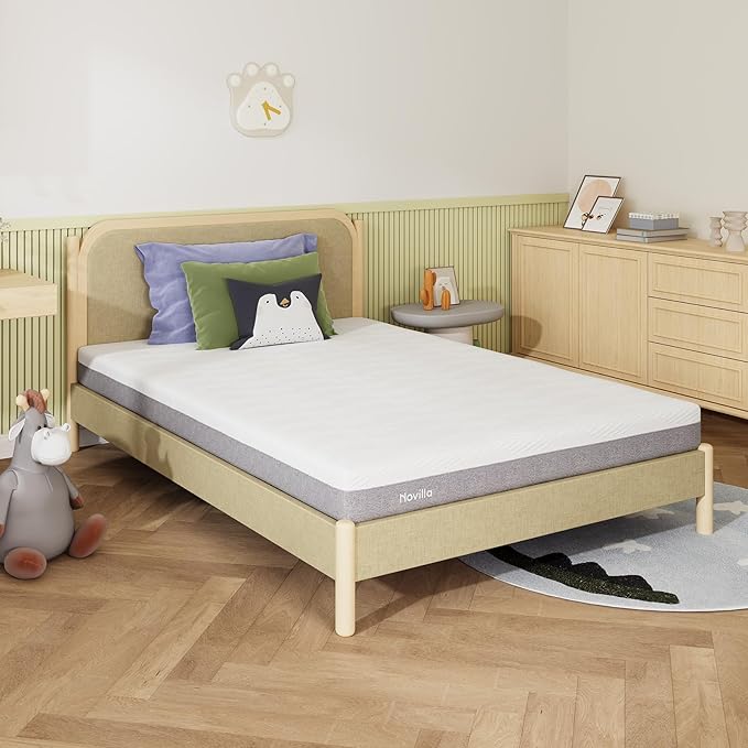 Novilla Mattress Full, Cooling Gel Memory Foam Mattress 8 Inch for Contour Support & Pressure Relieving & Plush Comfort, CertiPUR-US Certified Foam