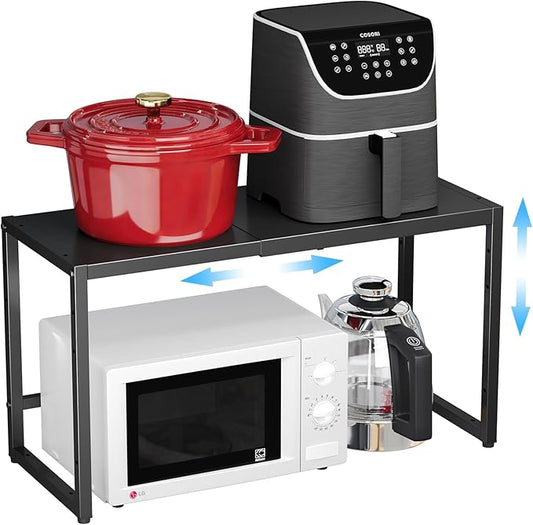 Expandable 110 LBS Heavy Duty Storage Shelves,Metal Shelving Unit for Pots Pans Microwave Small Appliance,Adjustable Storage Rack Shelf Organizer For Kitchen Garage Warehouse Cabinet Closet Pantry