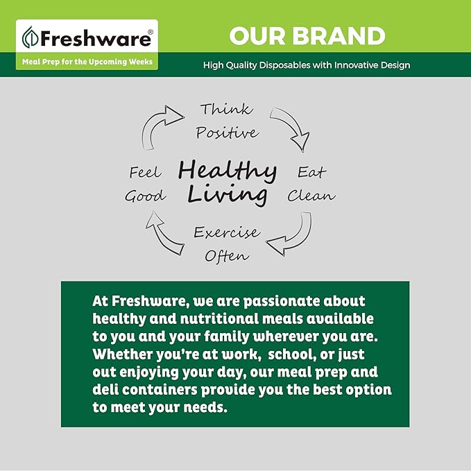 Freshware [240 Pack] 16 oz Food Storage Containers With Lids, Plastic Containers, Freezer Safe | Meal Prep | Stackable | Leakproof | BPA Free, Clear