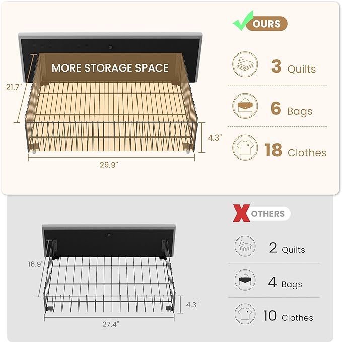 SHA CERLIN Queen Size Platform Bed Frame with 4 Storage Drawers, Velvet Upholstered Headboard, Mattress Foundation with Wooden Slats Support, No Box Spring Needed, Easy Assembly, Grey