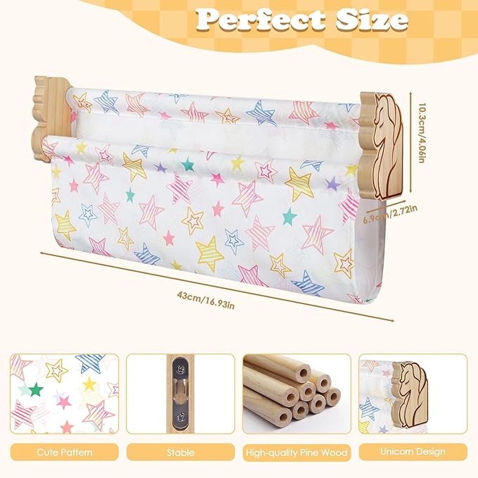 Floating Book Shelves for Wall Set of 4 Wood Nursery Bookshelves for Kids Room 16.9 Inch Kids Bookshelf for Books Toys and Decor,Wall Mounted Storage for Baby Boys Girls Bedroom Living Room