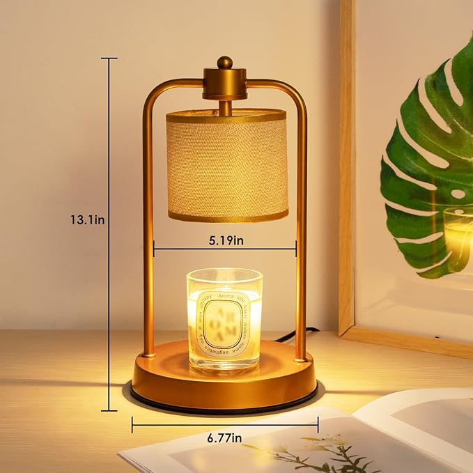 Candle Warmer Lamp Electric with Timer: Wax Melts for Warmer Yankee Candles Large - Dimmable Candle Warmer for Birthday Christmas Gift Bedroom Home Decor