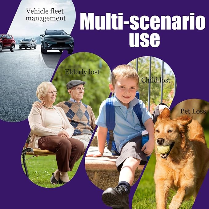 GPS Tracker for Vehicles,Cars,Kids,Pets,and Motorcycles | Real-Time Location Tracking | No Monthly Fee No Subscription | Mini Hidden GPS Tracker Device for Car,Dog,Elderly,and Personal Use