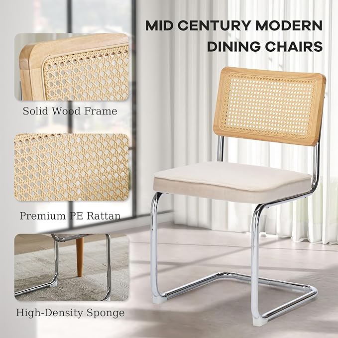 SoarFlash Kitchen Table and Chairs for 2, 24" Dining Table Set for 2 with Velvet Upholstered Chairs, 3 Piece Round Kitchen Table Set, Dining Room Table Set for Small Space, Apartment