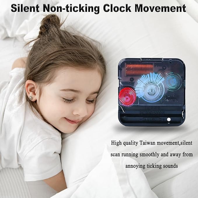 24 Inch Large Vintage Rooster Clock for Living Room,Silent Retro Farmhouse Wall Clock for Kitchen Bedroom,Rustic No-Ticking Wall Clock Battery Operated for Home Office School