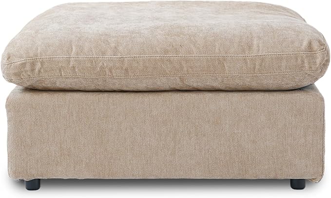 WJShome Modern Ottoman Module for Living Room, Cushion Covers Removable, Minimalist Comfy Breathable Footstool