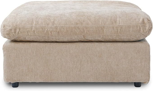 WJShome Modern Ottoman Module for Living Room, Cushion Covers Removable, Minimalist Comfy Breathable Footstool