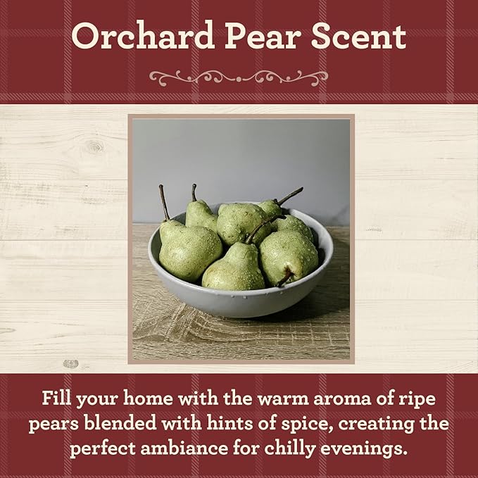 Our Own Candle Company, Orchard Pear Scented Mason Jar Candle, 100 Hour Burn Time, 13 Ounces