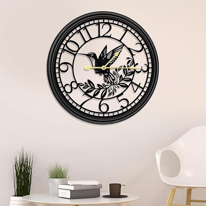 Big Wall Clock - Wall Clocks for Living Room Decor, Quiet and No Ticking Suitable for Wall Decor, Living Room Decoration, Kitchen Decoration