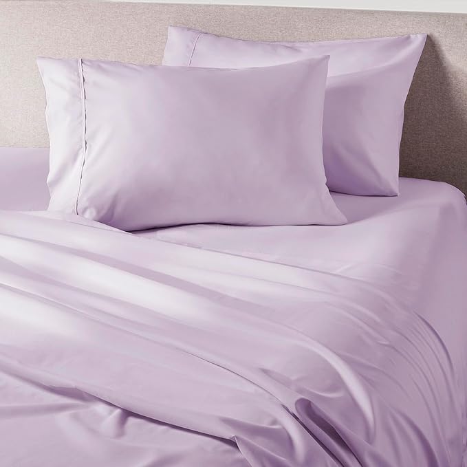 PeachSkinSheets Lavender Mist Sheet Set - 1500tc Level of Softness - Extra Soft Cooling Sheets for Hot Sleepers and Night Sweats - California King Size