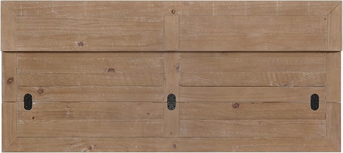 Martin Svensson Home Napa Solid Wood Pedestal Flip-Top Sofa Console Table, Driftwood