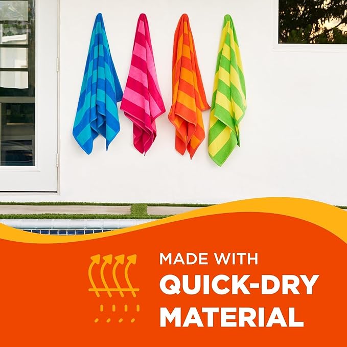 Kaufman - Personalized Velour Beach and Pool Towel 100% Cotton 30in X 60in Solid Color Bath Towel Embroidered (Blue/Turquoise)