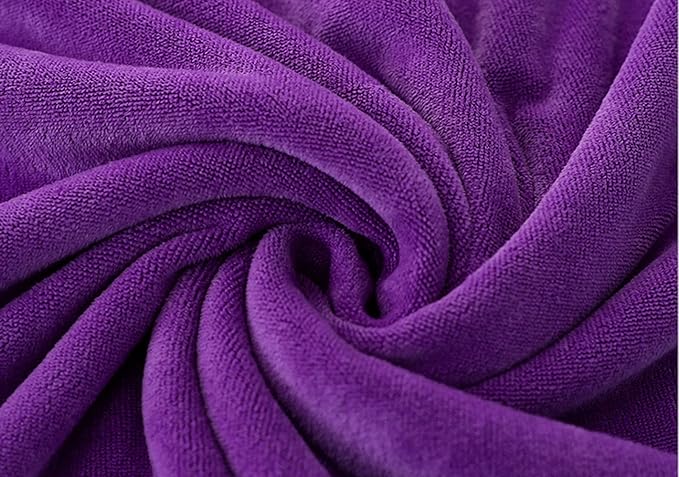 MYLSMPLE Microfiber Luxury Bath Sheet Extra Large Bath Towel Fast Drying Beach Towel (36 Inch X 72 Inch, Purple)