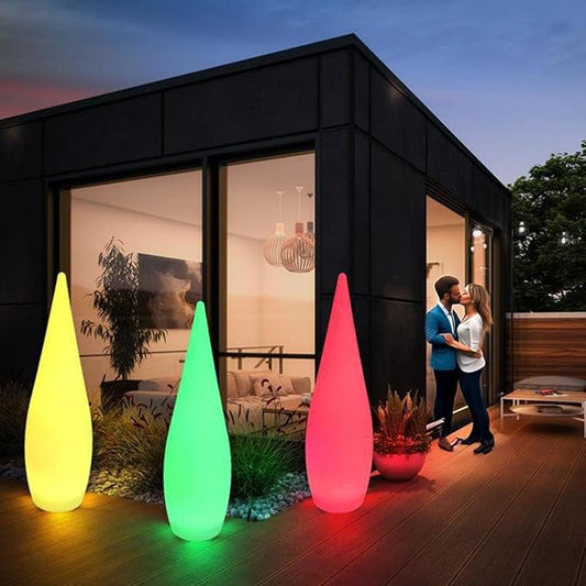 Outdoor Water Drop Lights, Waterproof Lawn Light, Courtyard Garden Terrace Atmosphere Lights, Landscape Courtyard Decorations Floor Lamps, Path Light, Modern Holiday Lamps