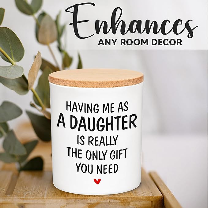 Gifts for Mom from Daughter - Mothers Day Gifts for Mom, Wife, Women - Moms Birthday Gift Ideas, Cool Birthday Gift for Moms - Funny Mothers Day Candle, mom Candle Funny from Daughter 10 oz