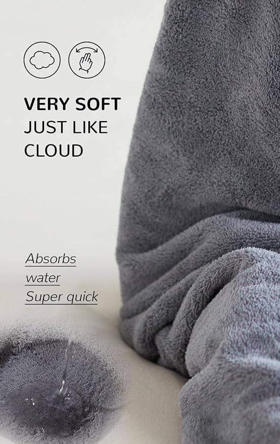 Baby Bath Towel,2 Pack Hooded Babie Towels for Newborn,Infant,Toddler,Ultra Absorbent Soft (White Bear+Elephant)