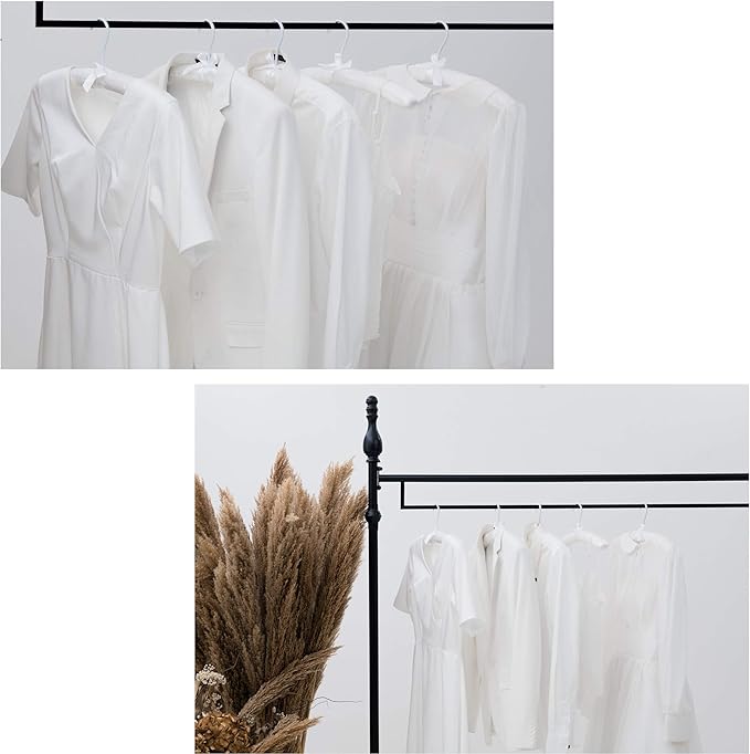 Pure White Satin Padded Sweater Hangers 5 Pack, Blouse Hanger with Thick & Soft Foam for Bridal Wedding Dress Lingerie, Smooth Silk Covered Shirt Hanger Without Shoulder Bump