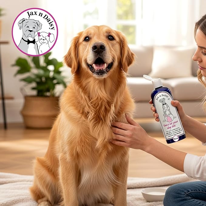 Jax N Daisy don t let Your dog Itch Lotion Itch Relief for Dogs 16oz Treatment and Skin Soother for Dogs With Itchiness dog Grooming Supplies Anti for