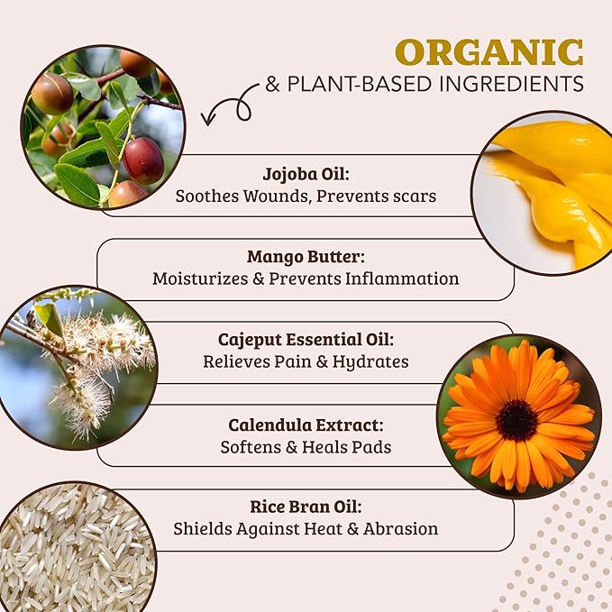 Natural Dog Company Paw Soother Balm & Wax 1 oz Tin – Restorative Paw Repair with Coconut Oil, Vitamin E & Calendula – Heals Dry, Cracked Paws, Lick-Safe, Protects from Extreme Weather