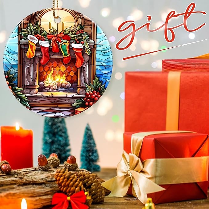 Christmas Ornament, Stocking Ornament, Christmas Decorations for Tree, Heirloom Keepsake, Gift Idea