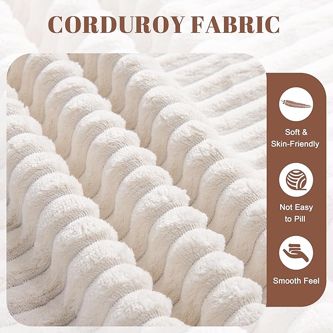 108” Modular Sectional Sofa, Cloud Sectional Couch with Deep Seat, Modern Modular L-Shape Sofa with Chaise,Upholstered Boneless Couches for Living Room (Corduroy, Beige)