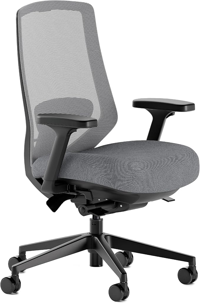 Branch Ergonomic Chair Pro - Mesh Office Chair with 14 Points of Adjustment - Height, Depth & Tilt Adjustable - 5D Armrests - Forward Tilt, Smooth Recline, and Lumbar Support - Boulder