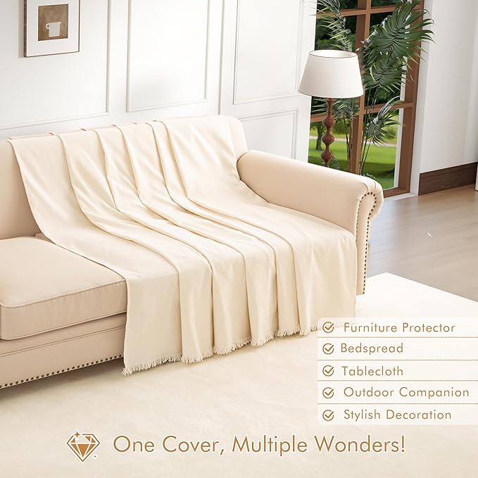 Couch Cover for 2-3 Cushion Couch Sofa Pet Friendly, Chenille Sectional L Shaped Sofa Cover Washable for Dogs Cats Kids, Furniture Protector Slipcover Decor for Living Room, 71"x118"