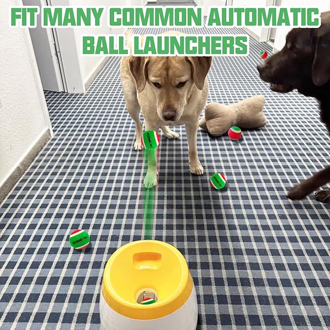 X-Small Dog Tennis Balls Dog Toys Ball 1.5" Pack of 12, Fit Ball Launchers,Christmas Dog Toys