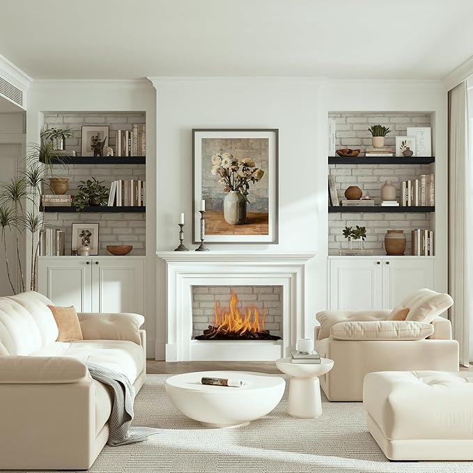 Vivelove Black Floating Shelves for Wall 10 inch Deep, 36” x 10.3” x 1.8”, Large Wall Shelves for Bedroom, Bathroom, Living Room, Kitchen, Office, Modern Shelf Home Decor with Invisible Bracket