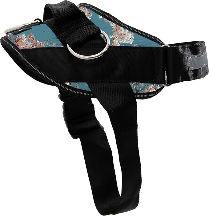 ShawnCo Essential Dog Harness, No-Pull Pet Vest with 3 Leash Clips, No Choke, Reflective, Adjustable and Padded, for Easy Walking and Training for Small, Medium and Large Dogs (Freckle's Garden, S)